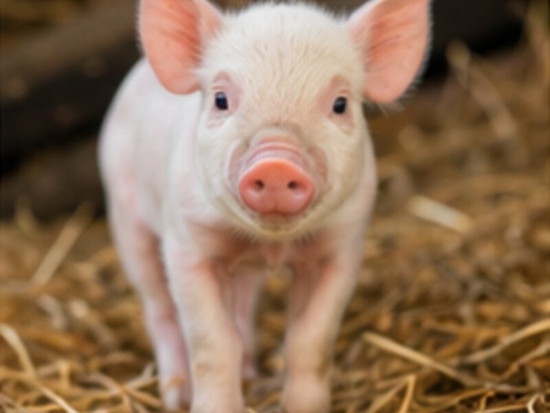 Pink piglet
