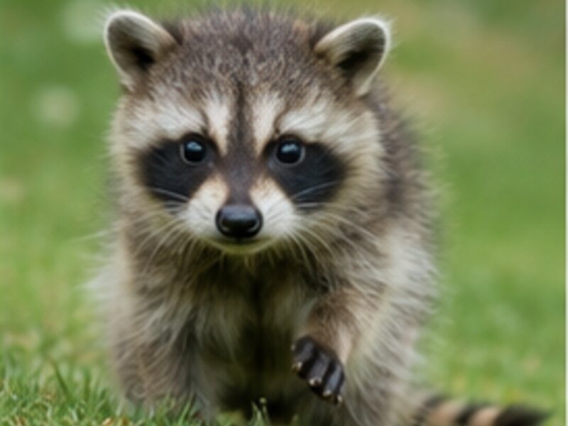 Young raccoon