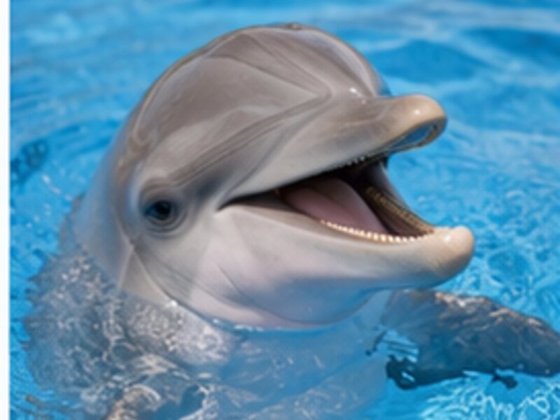 Smiling dolphin