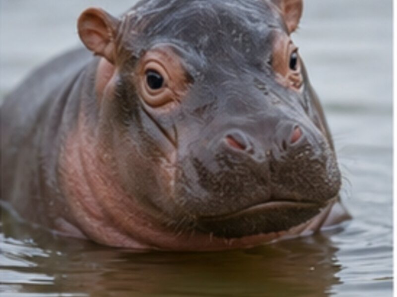 Baby hippo